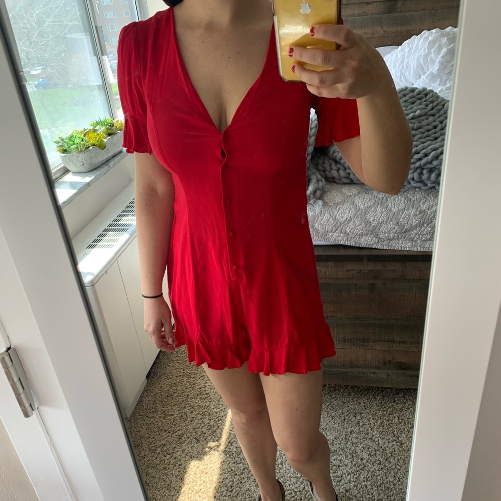Red romper